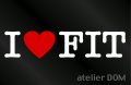 I LOVE FIT フィット ステッカー