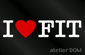 画像1: I LOVE FIT フィット ステッカー