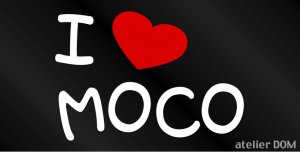 画像1: I LOVE MOCO まるもじステッカー