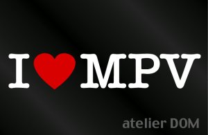 画像1: I LOVE MPV ステッカー