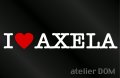 I LOVE AXELAアクセラ　ステッカー