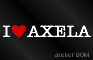 画像1: I LOVE AXELAアクセラ　ステッカー