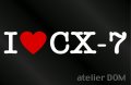 I LOVE CX-7 ステッカー