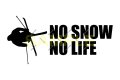 NO SNOW NO LIFE ステッカー スキー3 (Lサイズ)