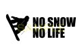 NO SNOW NO LIFE ステッカー スノーボード5 (Sサイズ)