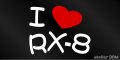 I LOVE RX-8 まるもじステッカー