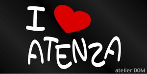 画像1: I LOVE ATENZA まるもじステッカー