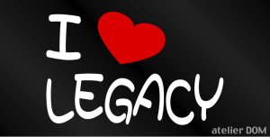 画像1: I LOVE LEGACY まるもじステッカー