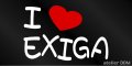 I LOVE EXIGA まるもじステッカー