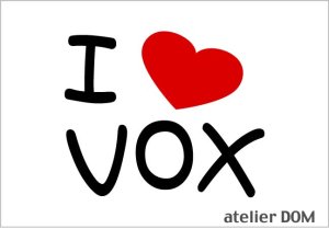 画像1: I LOVE VOX まるもじステッカー