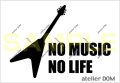 NO MUSIC NO LIFE ステッカー フライングVタイプ (Sサイズ)