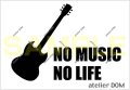 NO MUSIC NO LIFE ステッカー SGタイプ (Sサイズ)