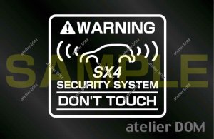 画像1: SX4用セキュリティーステッカー左右2枚セット
