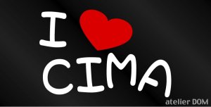 画像1: I LOVE CIMA まるもじステッカー