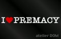 I LOVE PREMACYプレマシー ステッカー