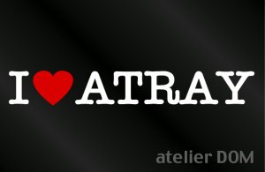 画像1: I LOVE ATRAYアトレー　ステッカー