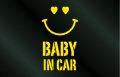  BABY IN CAR ニコちゃんステッカー Cタイプ