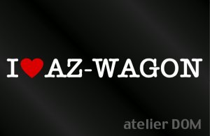 画像1: I LOVE AZ WAGON AZワゴン　ステッカー