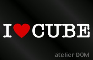 画像1: I LOVE CUBE キューブ ステッカー