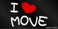 I LOVE MOVE まるもじステッカー