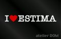 I LOVE ESTIMA エスティマ ステッカー