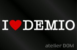 画像1: I LOVE DEMIO デミオ ステッカー