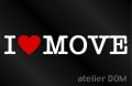 I LOVE MOVE ムーヴ ステッカー