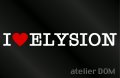 I LOVE ELYSION エリシオン ステッカー