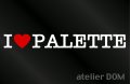 I LOVE PALETTEパレット ステッカー