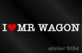 I LOVE MR WAGON MRワゴン ステッカー