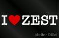I LOVE ZESTゼスト ステッカー