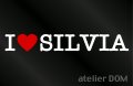 I LOVE SILVIAシルビア ステッカー