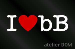 画像1: I LOVE bB ビービー　ステッカー