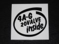 INSIDEステッカー 4A-G 20VALVE インサイド