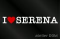 I LOVE SERENAセレナ ステッカー