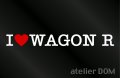 I LOVE WAGON R ワゴンR ステッカー