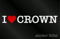 I LOVE CROWN クラウン ステッカー