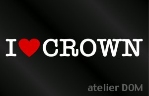 画像1: I LOVE CROWN クラウン ステッカー