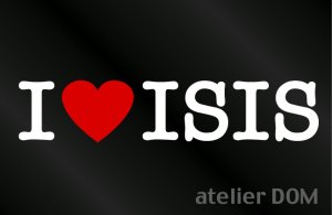 画像1: I LOVE ISIS アイシス ステッカー