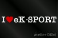 I LOVE eKSPORT eKスポーツ ステッカー