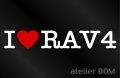 I LOVE RAV4 ステッカー