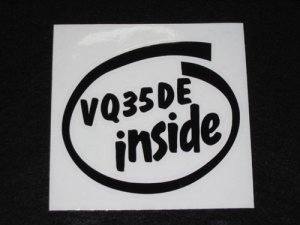 画像1: INSIDEステッカー VQ35DE インサイド