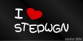 I LOVE STEPWGN まるもじステッカー