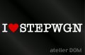 I LOVE STEPWGNステップワゴン ステッカー
