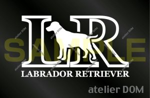 画像1: LR ラブラドールレトリーバーのステッカー