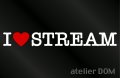 I LOVE STREAMストリーム ステッカー