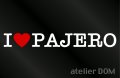 I LOVE PAJEROパジェロ ステッカー