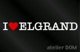 画像: I LOVE ELGRAND エルグランド ステッカー