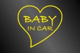 画像: BABY IN CAR ハート型ステッカー