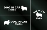 画像: ドッグステッカー『DOG IN CAR』シェルティー 3枚組